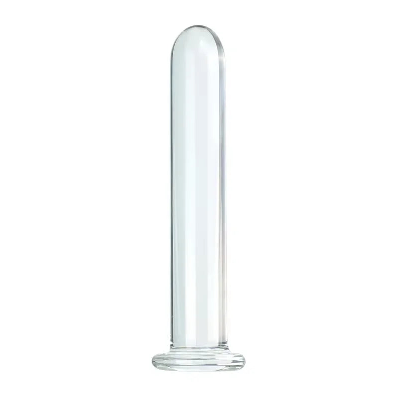 Glass Anal Plug with Pulling Beads