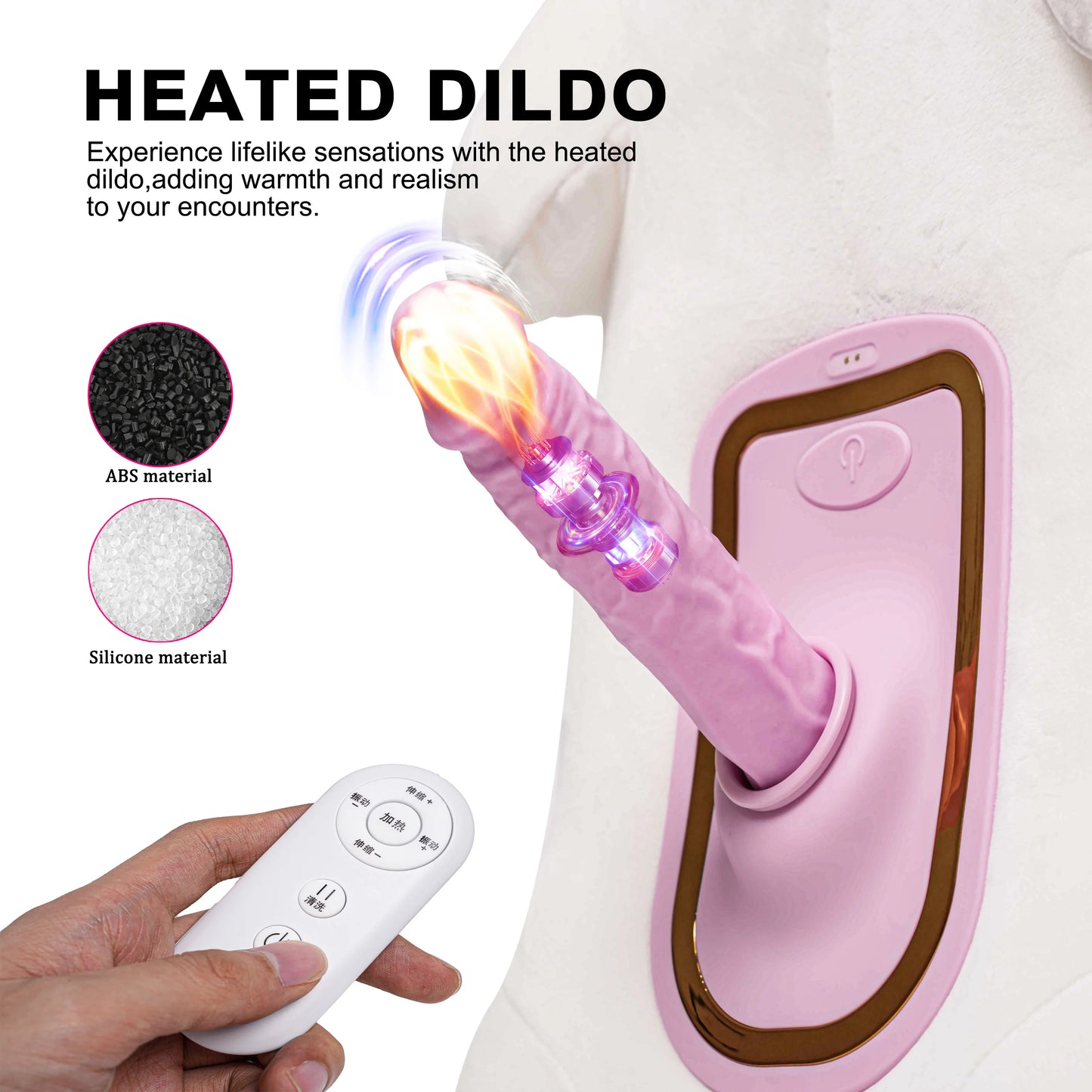 Bear-Shaped Vibrating Support Thrusting Dildo Pillow