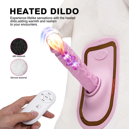 Bear-Shaped Vibrating Support Thrusting Dildo Pillow