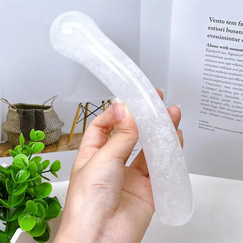 Clear Quartz Crystal Massage Wand