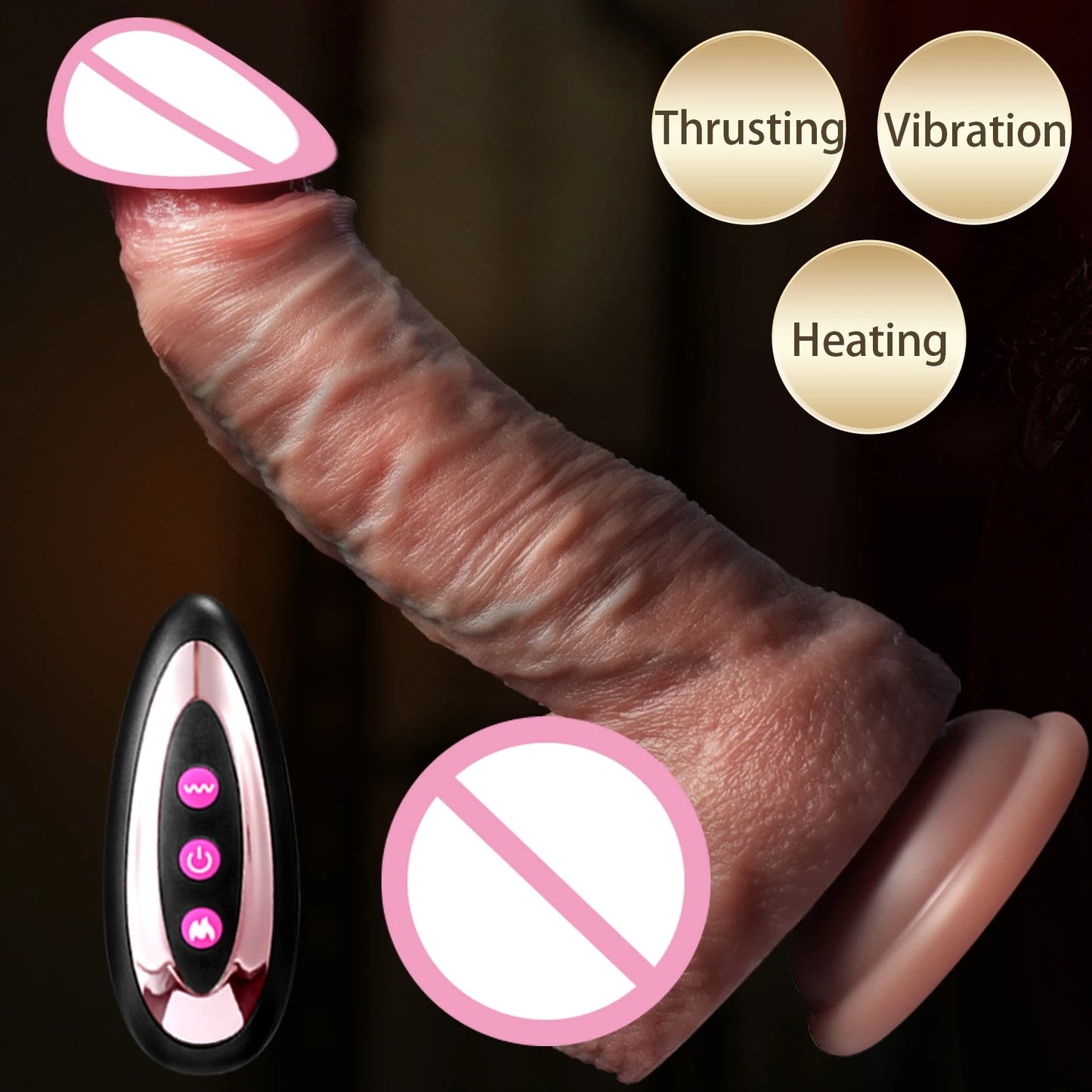 Telescopic Vibrator Dildo