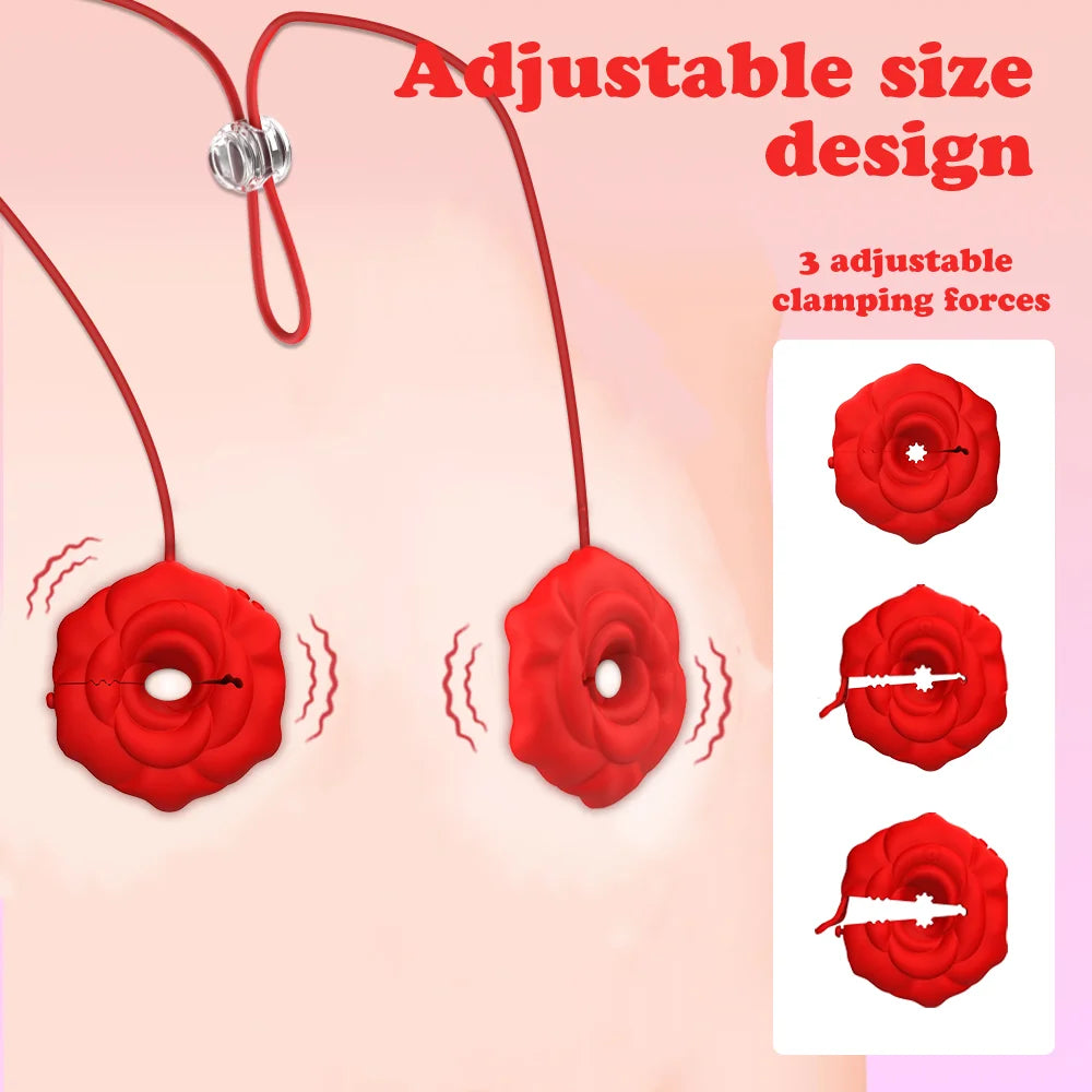 App-Controlled Vibrating Nipple Clamps Vibrator
