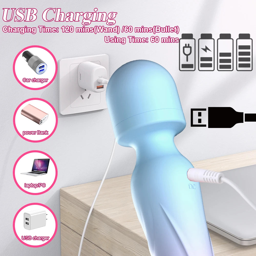 3-in-1 Magic Wand G-Spot Vibrator