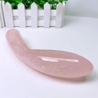 Natural Rose Quartz Crystal Pleasure Wand