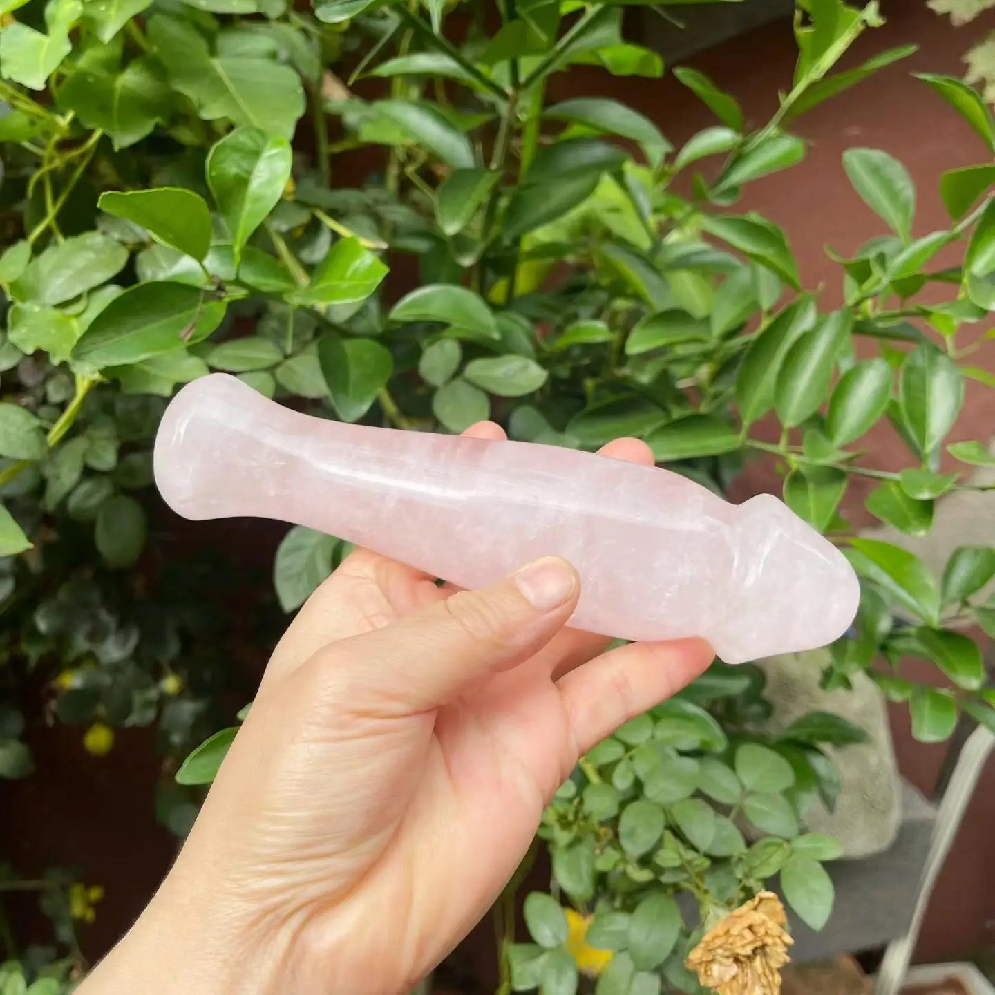 Rose Quartz Crystal Massage Wand