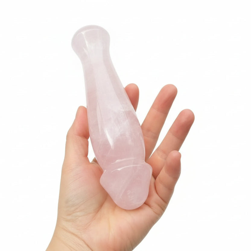 Rose Quartz Crystal Massage Wand