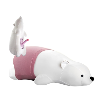 Bear-Shaped Vibrating Support Thrusting Dildo Pillow